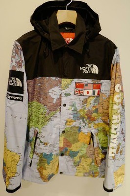 supreme x the north face worldwide map jacket